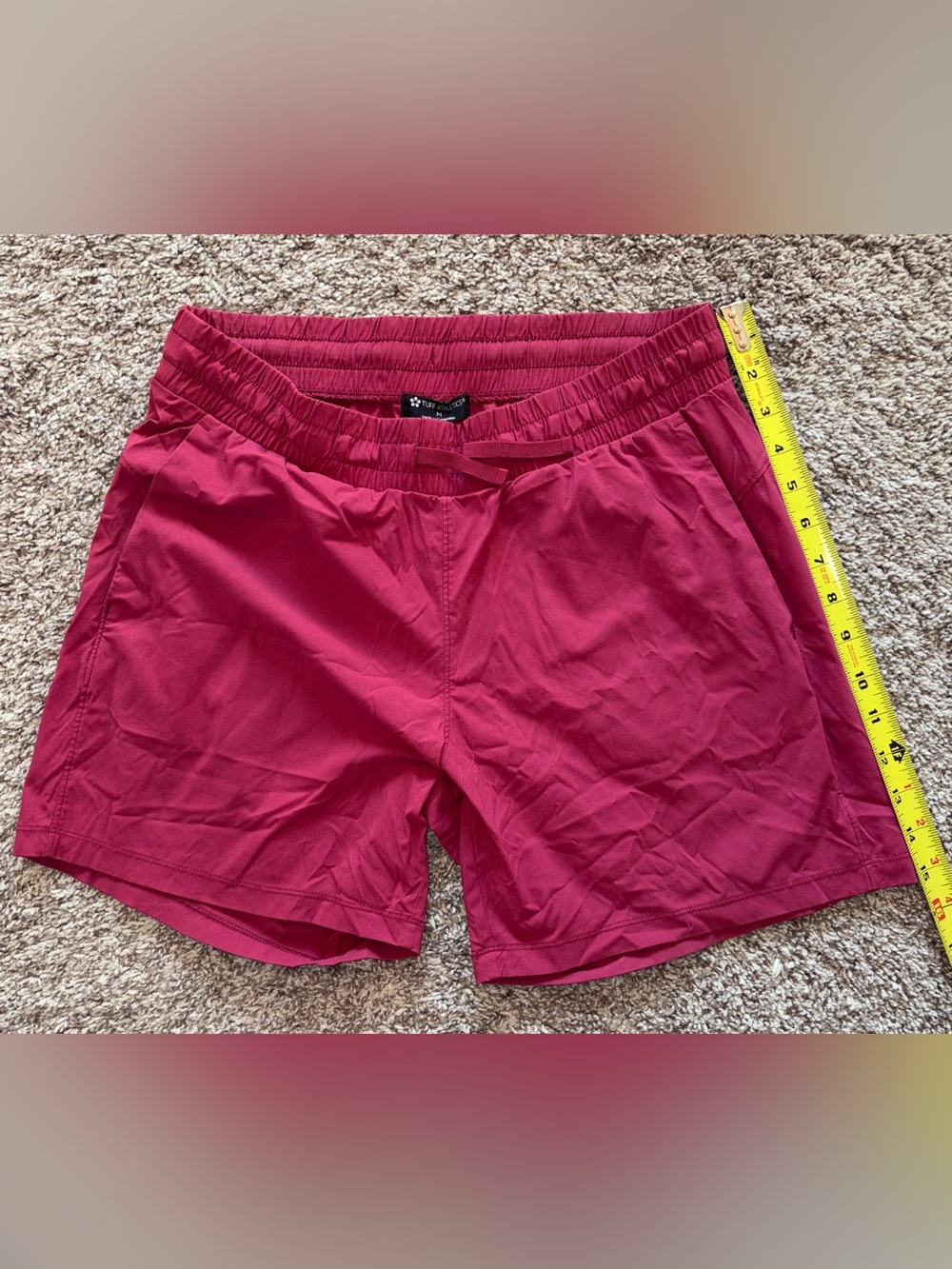 Tuff Athletics Women's Athletic Shorts - Raspberry Pink- Medium